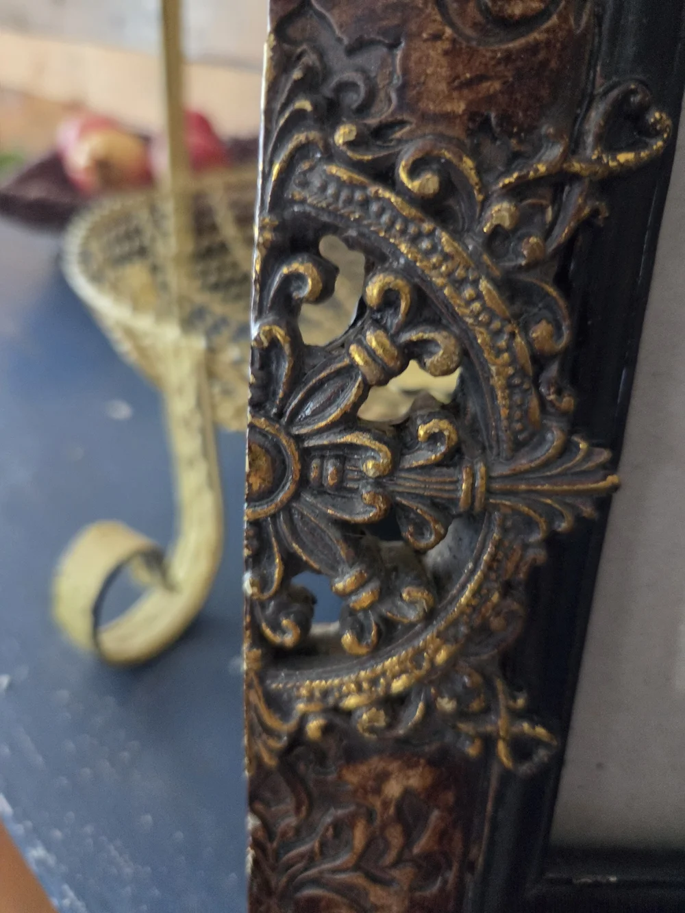 Ornate Brown and Gold Decorative Photo Frame - Classic Home Accents